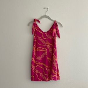Fighting Eel Romper Lena - Pink Flower Lei